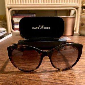 Marc Jacobs MARC 376/S 086 Dark Havana MARC 376/S Oval Sunglasses